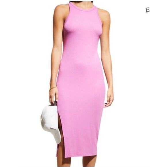 Beyond Yoga Ease Into It Midi Tank Dress Pink, Size Small NWT - Picture 2 of 12